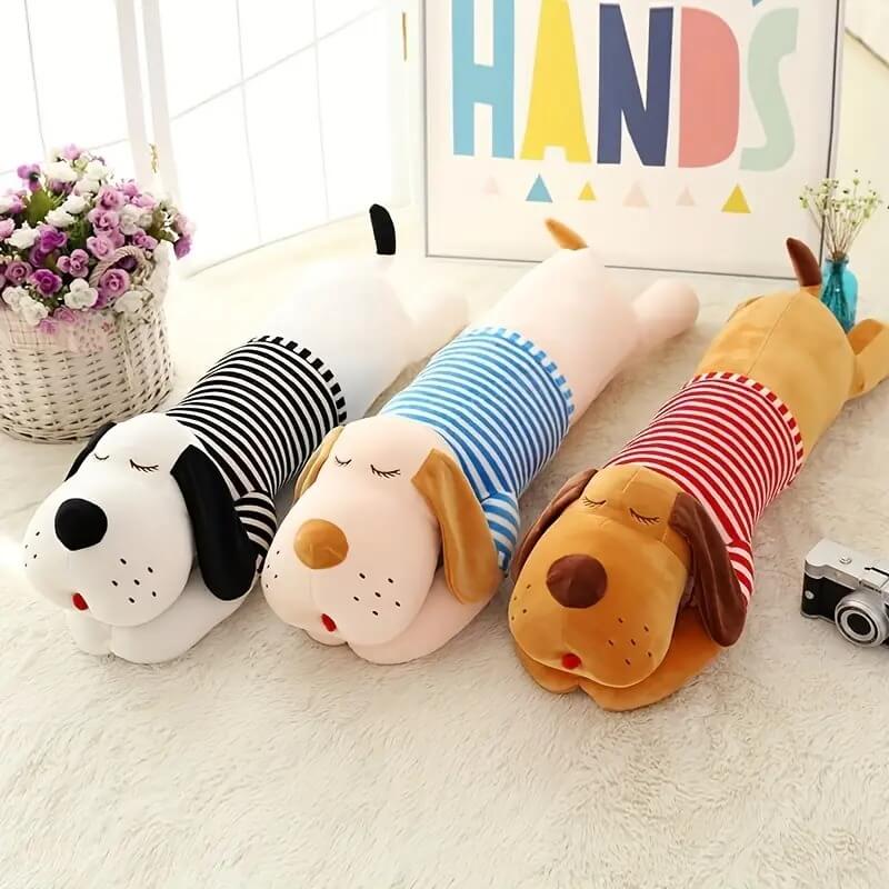 Long Body Loyal Buddy Dog Plush – Soft Hugging Stuffed Toy by Marsa for Kids & Dog Lovers