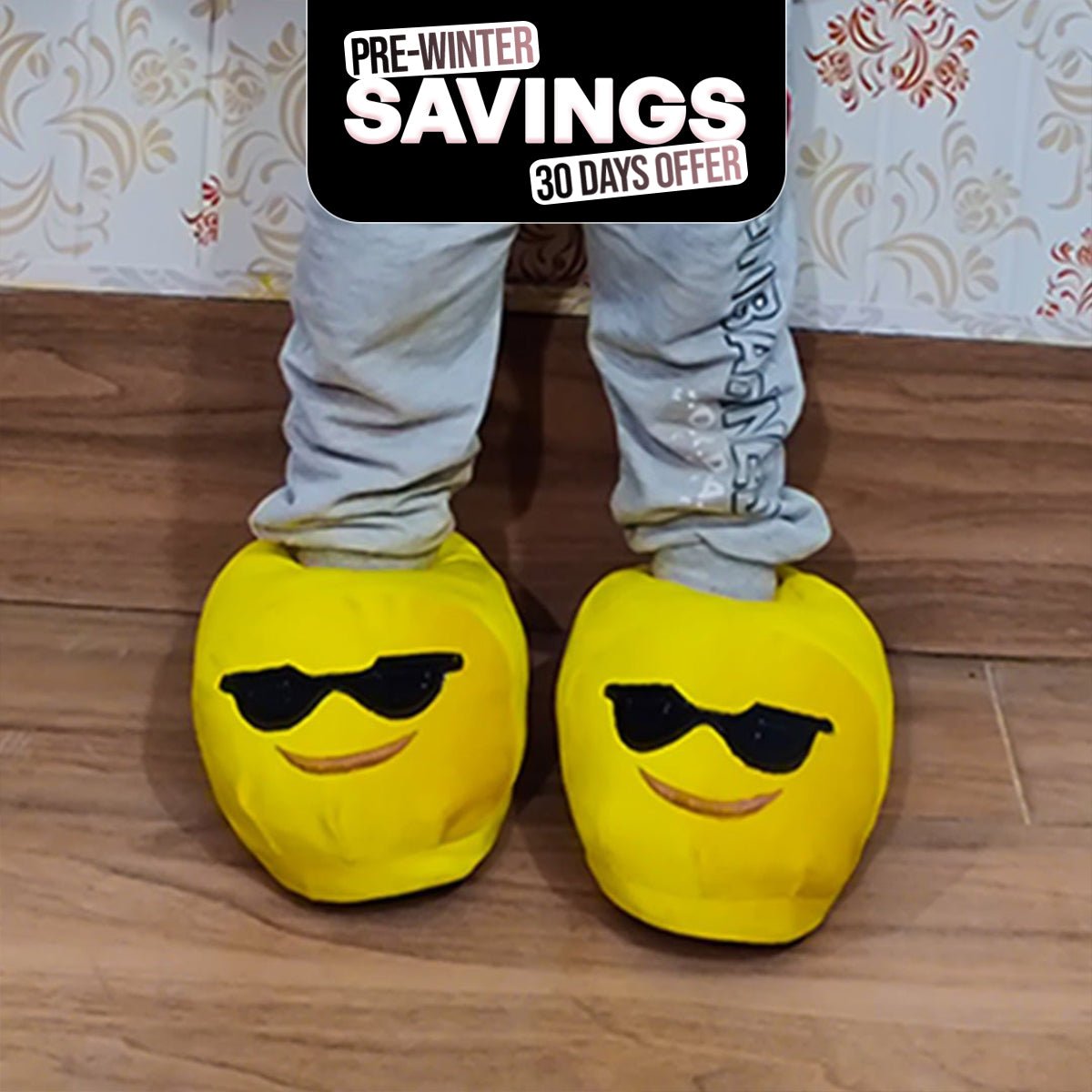 Kids Cool Shade Emoji Slippers Warm & Comfortable - Marsa official