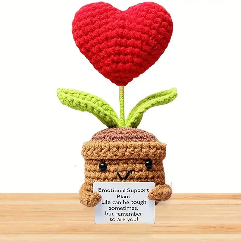 Sunflower Crochet Doll with Love Heart - Marsa official