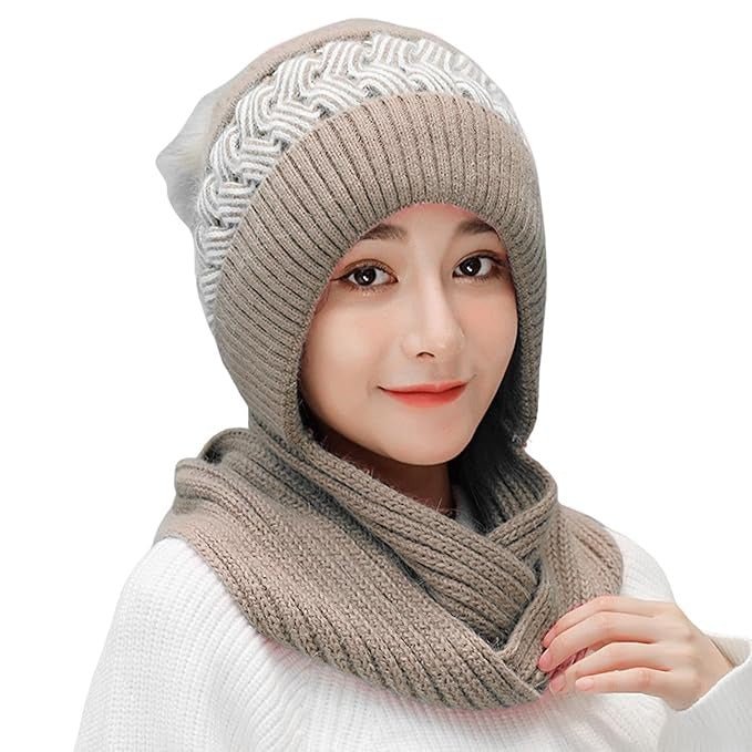 Winer Cap with Scarf Fleece Warmer - Marsa official