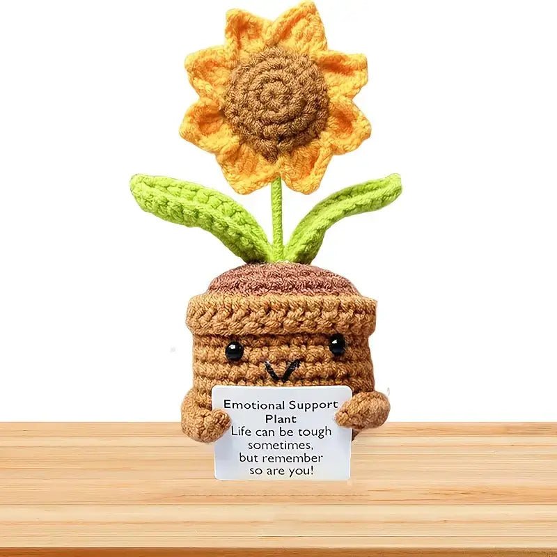 Sunflower Crochet Doll with Love Heart - Marsa official