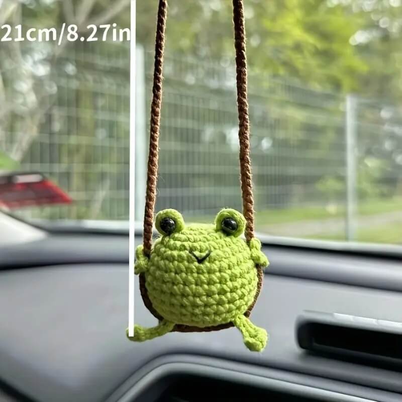 Handmade Crochet Bunny Pendant – Cute Wool Accessory by Marsa for Bags, Keys & Gifting