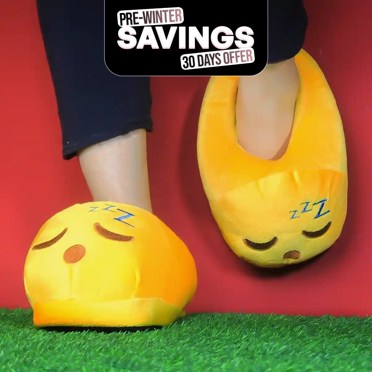 Sleepy Emoji Slippers Warm & Comfortable - Marsa official