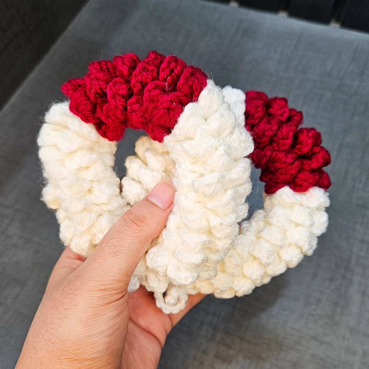 1 pc Crochet Handmade Gajry – Reusable Wool Flower Accessory by Marsa for Hair & Festive Wear