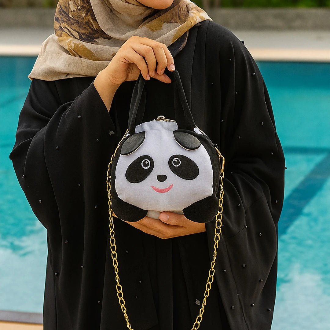 PandaPal Fluffy Double Pocket HandBag - Marsa official