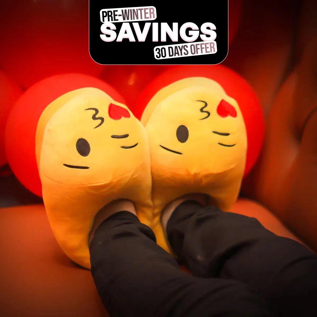 Kids Kiss Emoji Slippers Warm & Comfortable - Marsa official
