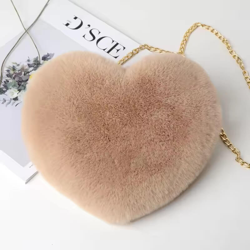 Fluffy Heart Shaped Handbag - Marsa official