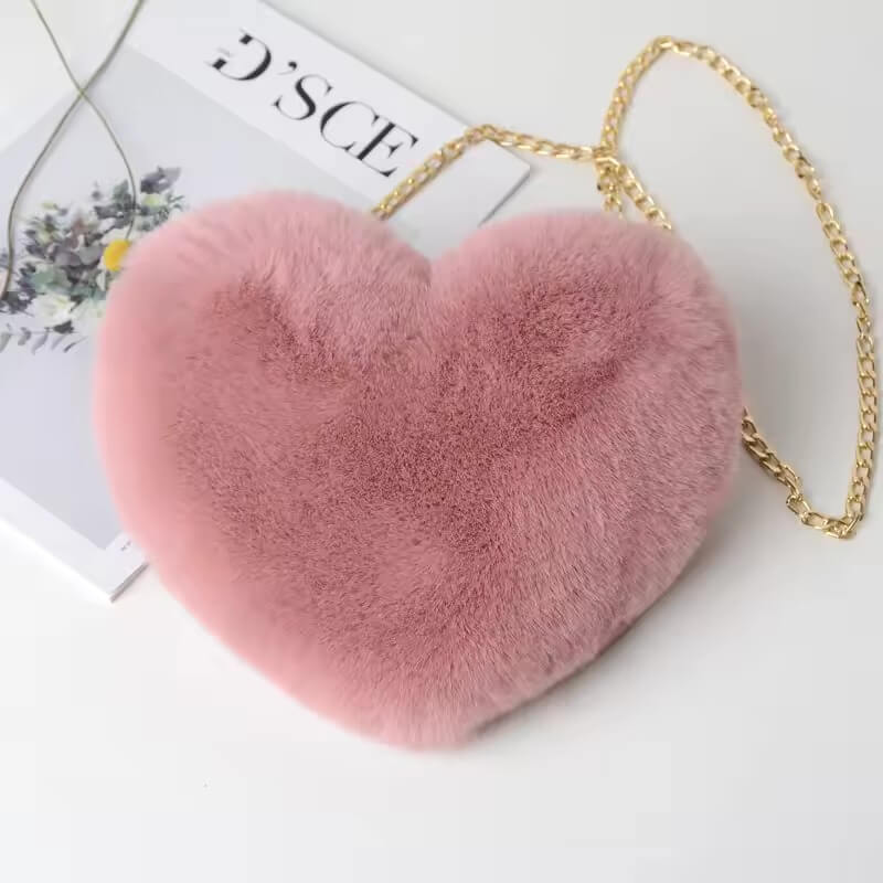 Fluffy Heart Shaped Handbag - Marsa official