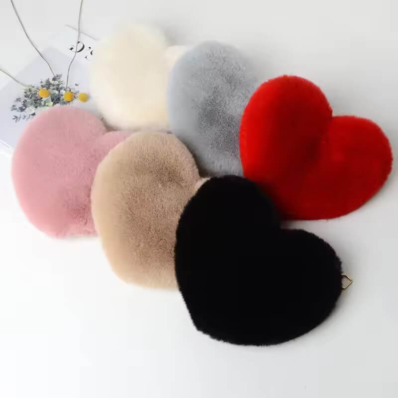 Fluffy Heart Shaped Handbag - Marsa official