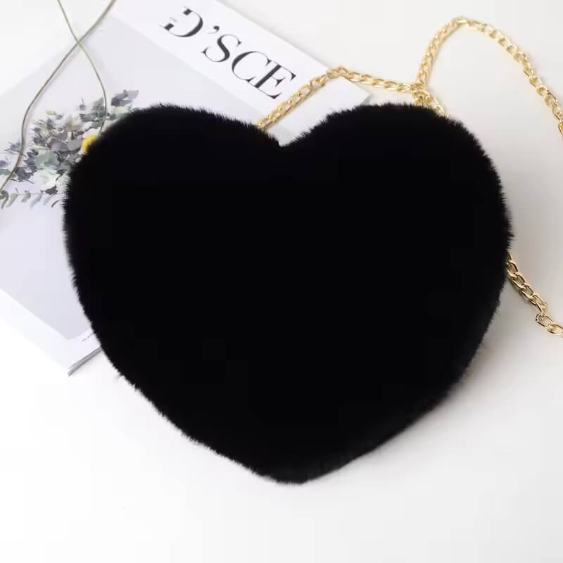 Fluffy Heart Shaped Handbag - Marsa official