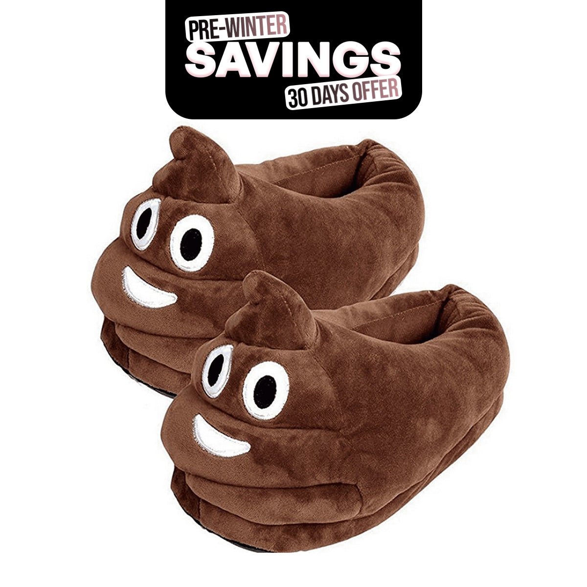 Kids Poop Emoji Slippers Warm & Comfortable - Marsa official