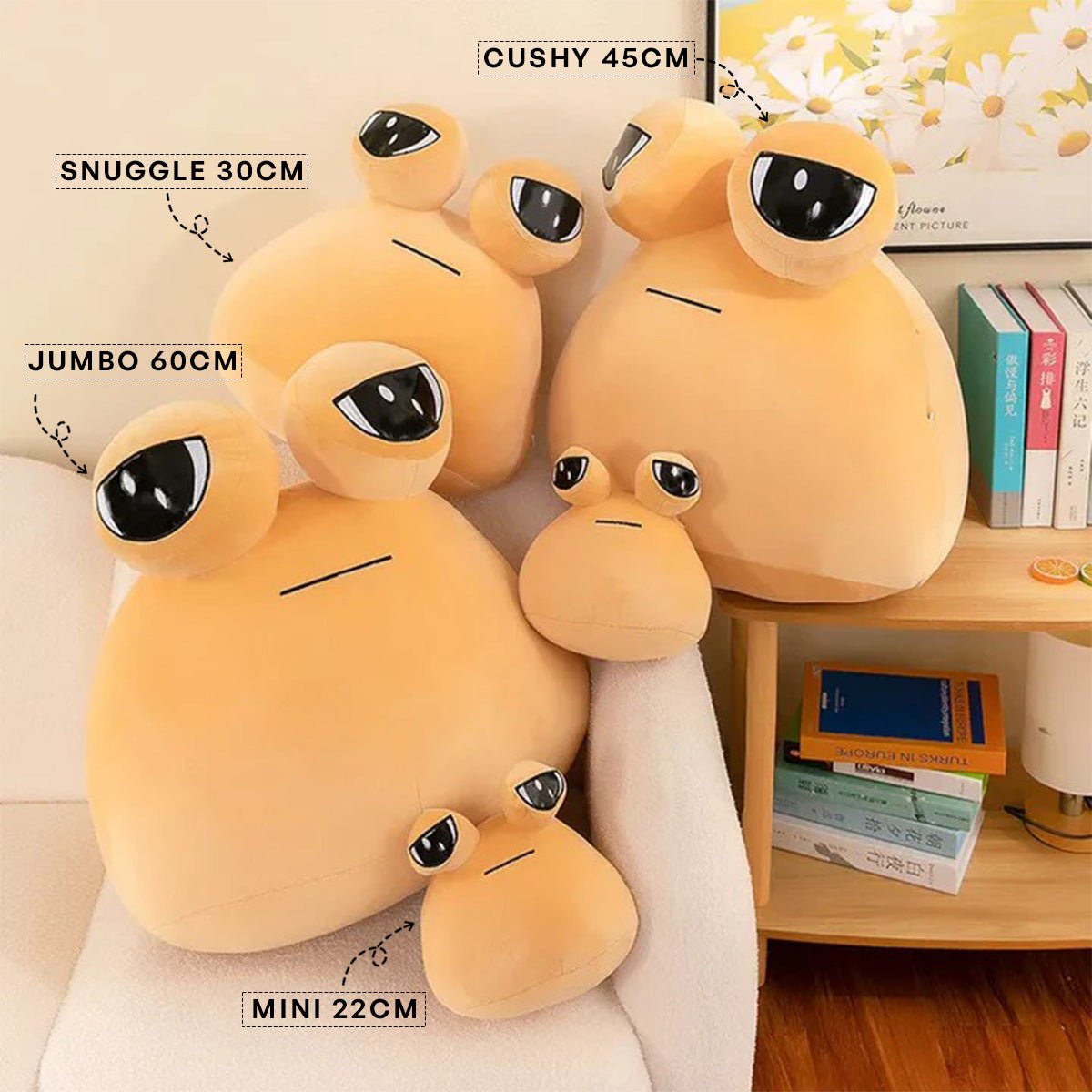 Alien Pou Plush – Soft Healing Support Toy by Marsa for Comfort, Kids & Gifting