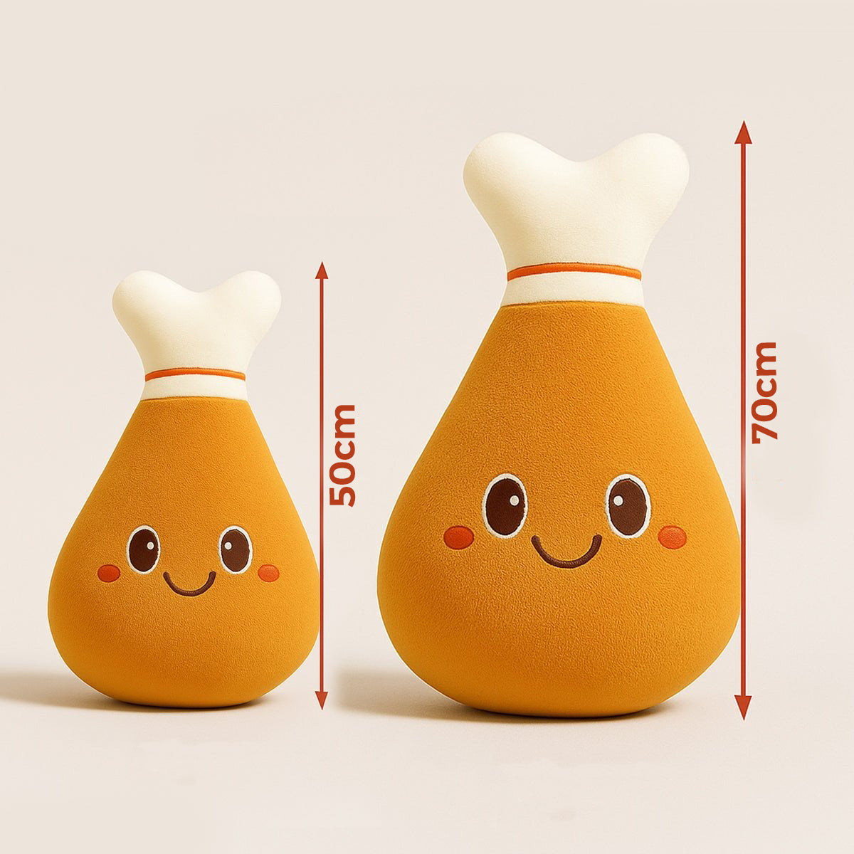 Spicy Chicken Leg Plush – Funny Soft Stuffed Toy by Marsa for Food Lovers & Gifting