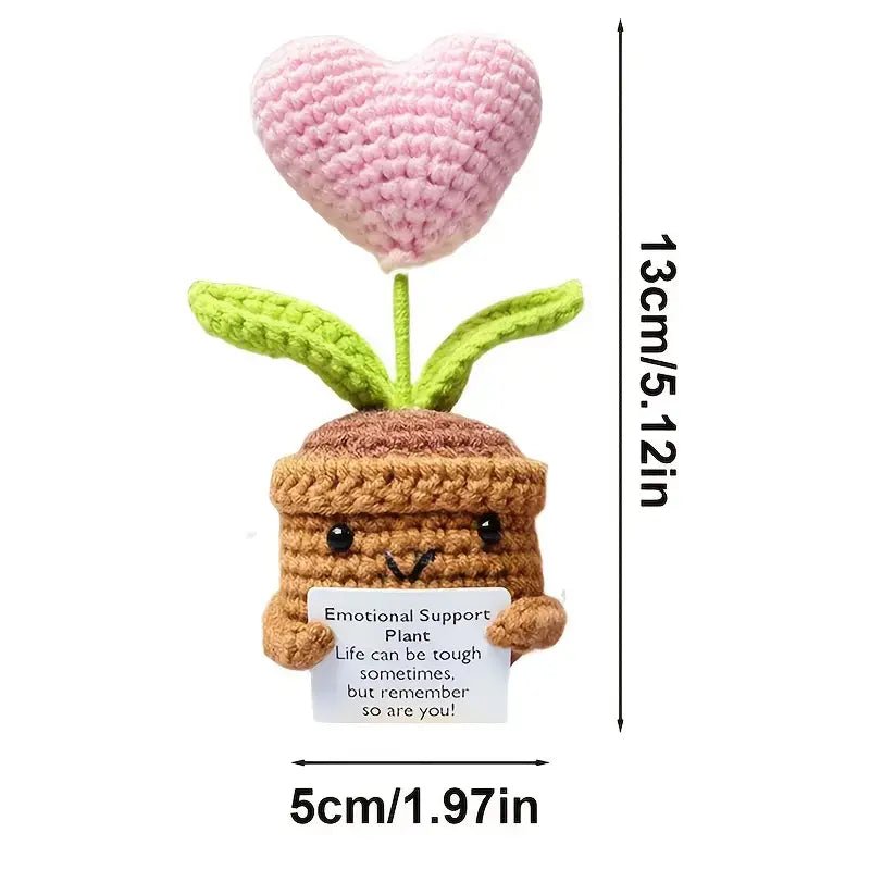 Sunflower Crochet Doll with Love Heart - Marsa official