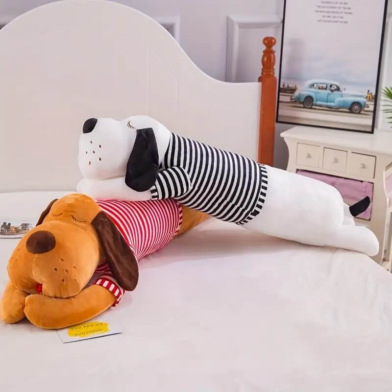 Long Body Loyal Buddy Dog Plush – Soft Hugging Stuffed Toy by Marsa for Kids & Dog Lovers