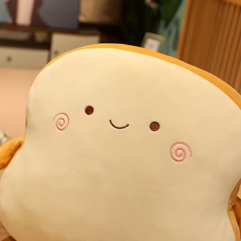 Plush Bread Pillow – Cute & Realistic Food Simulation Cushion by Marsa for Home Decor & Gifts