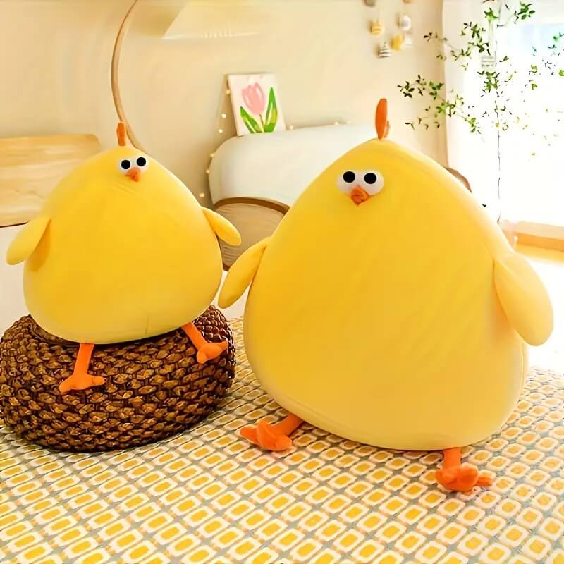 Soft and Fluffy Chick Plush Pillow Toy – Cuddly Stuffed Animal by Marsa for Kids & Room Decor