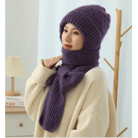 Winer Cap with Scarf Fleece Warmer - Marsa official
