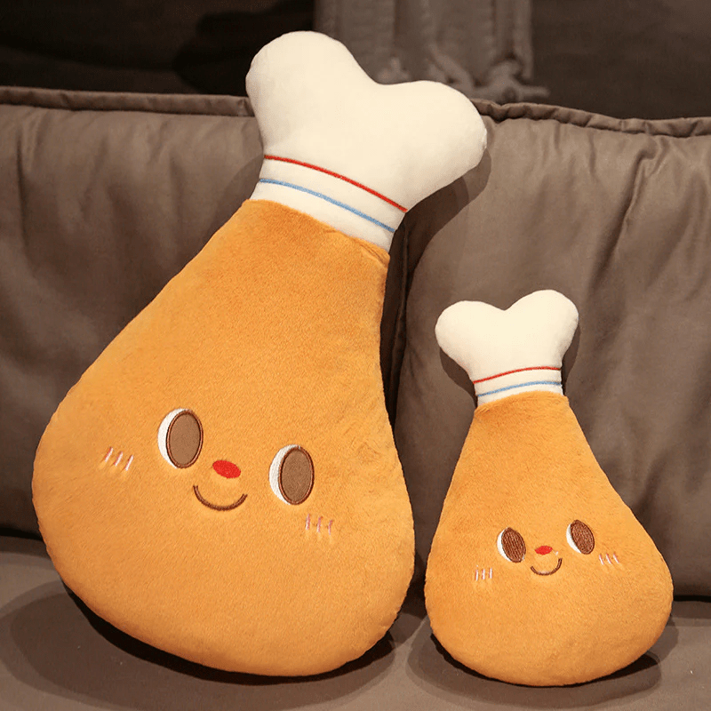 Spicy Chicken Leg Plush – Funny Soft Stuffed Toy by Marsa for Food Lovers & Gifting