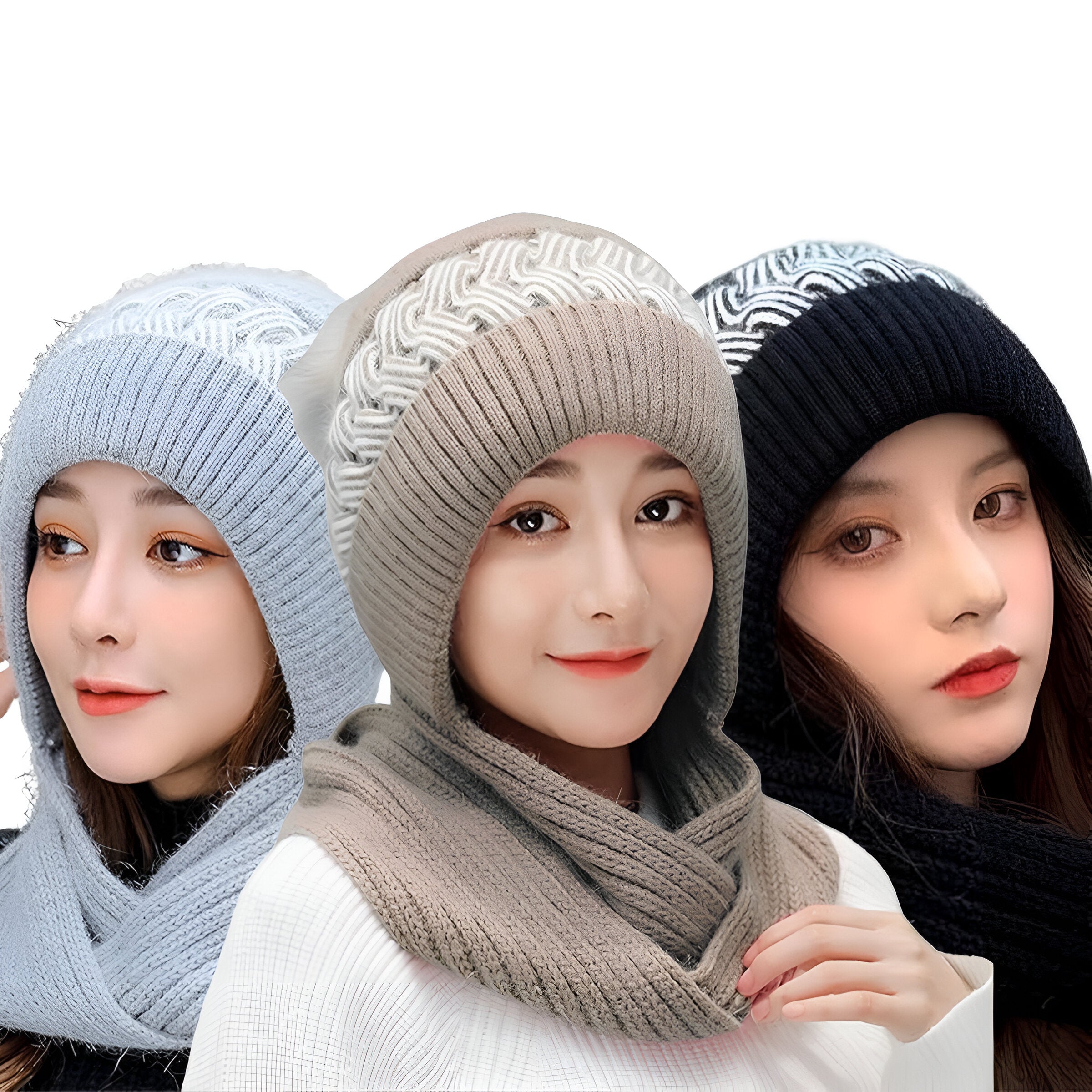 Winer Cap with Scarf Fleece Warmer - Marsa official