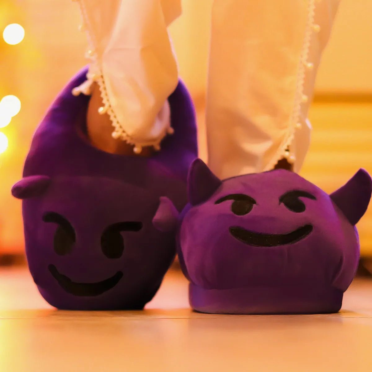 Devil Emoji Slippers Warm & Comfortable - Marsa official